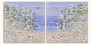 Coastal Wildflowers ( Diptych )
