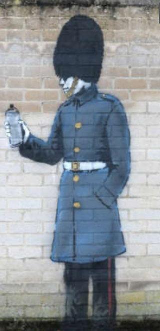 A New “Banksy” in Windsor? The Royal Guard Graffiti That’s Turning Heads