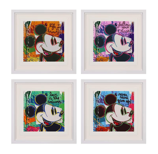 Bright Shades of Mickey ( Andy Warhol inspired set of 4 images )