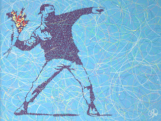 Banksy flower thrower II