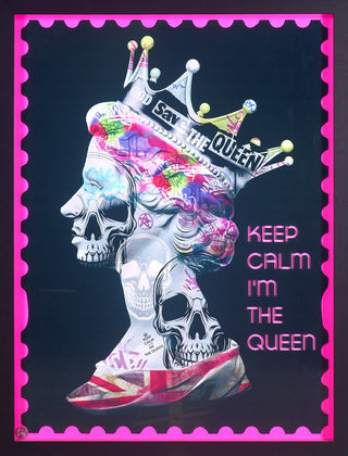 Keep Calm Im the Queen - Black